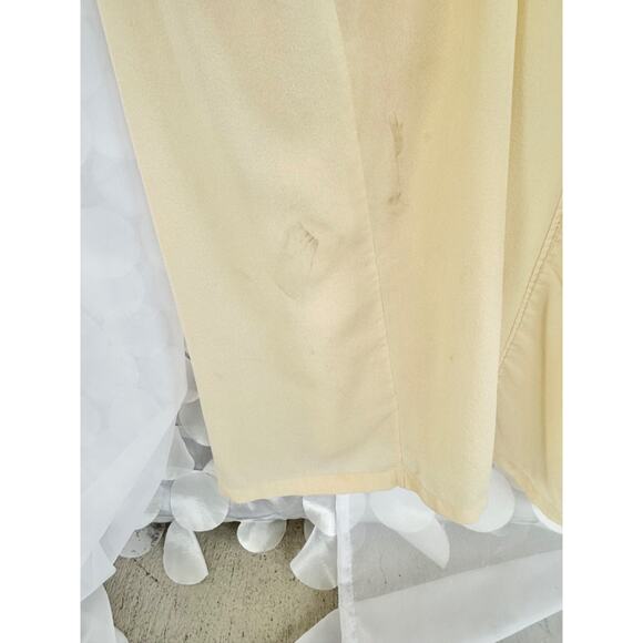 La Perla 100% Silk GEORGETTE Size 2 Long Ivory Dressing Robe Italy VINTAGE 90’s - Picture 16 of 16